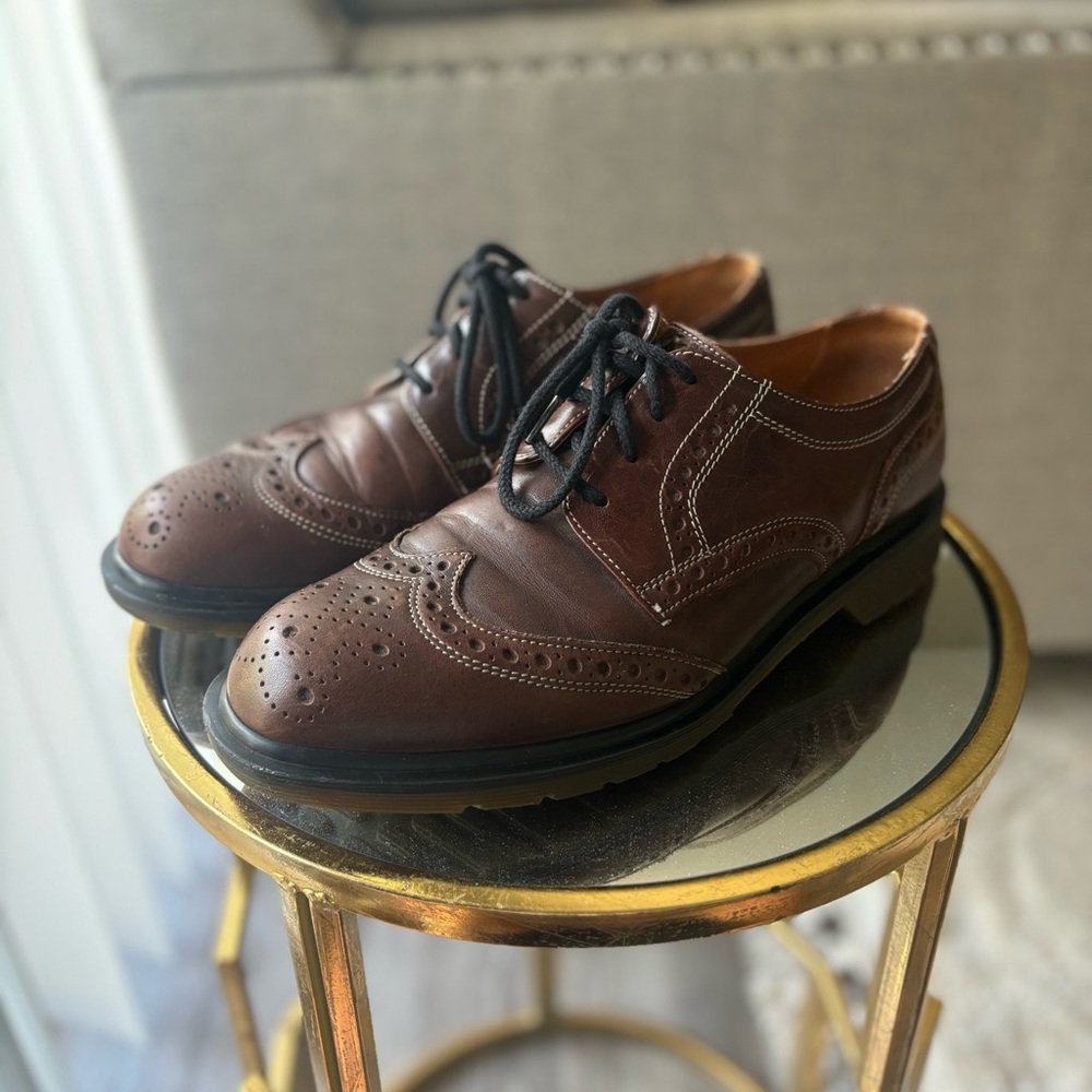 Dr. Martens Vintage Leather Oxfords Men’s 8 Brown Wingtip